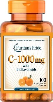 Фото Puritan's Pride Vitamin C 1000 мг with Bioflavonoids 100 капсул