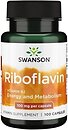 Фото Swanson Riboflavin 100 мг 100 капсул