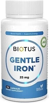 Фото Biotus Gentle Iron 25 мг 100 капсул