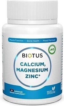Фото Biotus Calcium Magnesium Zinc 60 капсул