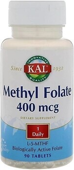 Фото KAL Methyl Folate 400 мкг 90 пігулок