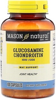 Фото Mason Natural Glucosamine Chondroitin 1500 мг/ 1200 мг 100 капсул