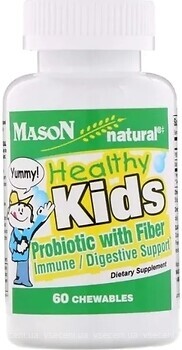 Фото Mason Natural Healthy Kids Probiotic With Fiber 60 пігулок