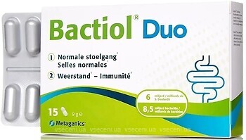 Фото Metagenics Bactiol Duo 15 таблеток