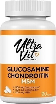 Фото VPLab Ultra Vit Glucosamine Chondroitin MSM 90 пігулок