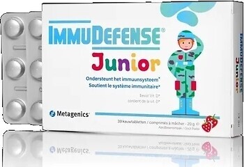 Фото Metagenics ImmuDefense Junior зі смаком малини 30 пігулок