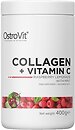 Фото OstroVit Collagen + Vitamin C зі смаком малина-м'ята 400 г