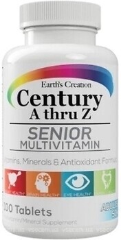 Фото Earth's Creation Century A thru Z Senior 100 пігулок