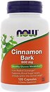 Фото Now Foods Cinnamon Bark 600 мг 120 капсул