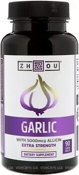 Фото Zhou Nutrition Garlic 415 мг 90 пігулок