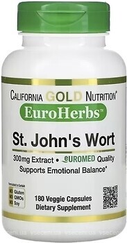 Фото California Gold Nutrition St. John's Wort Extract 300 мг 180 капсул
