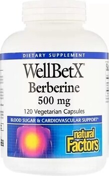 Фото Natural Factors Berberine 500 мг 120 капсул