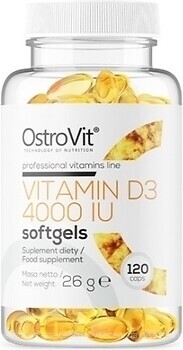 Фото OstroVit Vitamin D3 4000 120 капсул