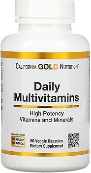 Фото California Gold Nutrition Daily Multivitamins 60 капсул