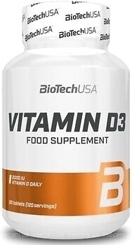 Фото BioTech Vitamin D3 120 таблеток