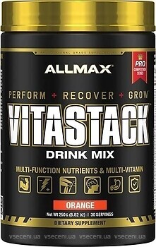 Фото AllMax Vitastack Drink Mix зі смаком апельсина 250 г