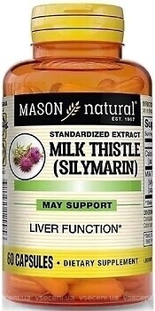 Фото Mason Natural Milk Thistle Silymarin 60 капсул