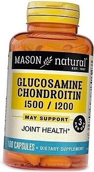 Фото Mason Natural Glucosamine Chondroitin 1500 мг/ 1200 мг 180 капсул