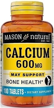 Фото Mason Natural Calcium 600 мг 100 таблеток