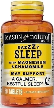 Фото Mason Natural Eazy Sleep with Magnesium & Chamomile 60 таблеток