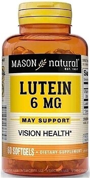 Фото Mason Natural Lutein 6 мг 60 капсул