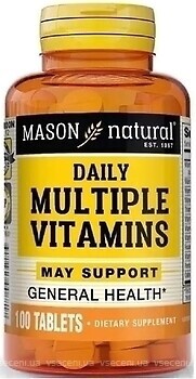 Фото Mason Natural Daily Multiple Vitamins 100 таблеток