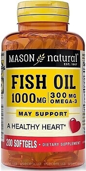 Фото Mason Natural Fish Oil 1000 мг 200 капсул