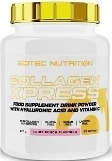Фото Scitec Nutrition Collagen Xpress зі смаком фруктового пуншу 475 г