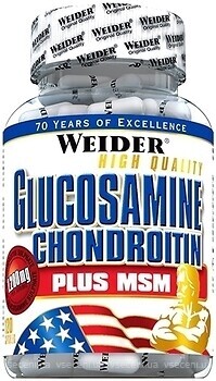 Фото Weider Glucosamine Chondroitin plus MSM 120 капсул