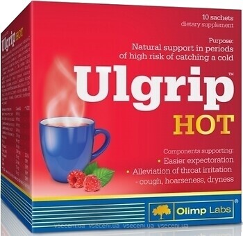 Фото Olimp Labs Ulgrip Hot зі смаком малини 10 саше