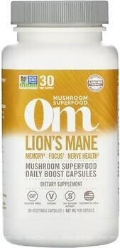 Фото Om Mushrooms Lion's Mane 667 мг 90 капсул