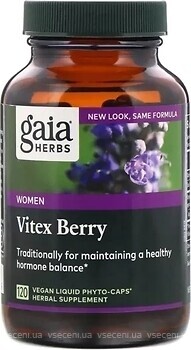 Фото Gaia Herbs Vitex Berry 1000 мг 120 капсул