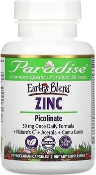 Фото Paradise Herbs Zinc Picolinate 90 капсул