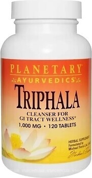 Фото Planetary Herbals Ayurvedics Triphala 1000 мг 120 таблеток