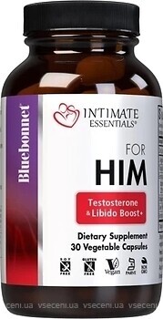 Фото Bluebonnet Nutrition Intimate Essentials For Him Testosterone Libido Boost 30 капсул