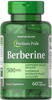 Фото Puritan's Pride Berberine 500 мг 60 капсул