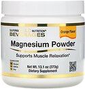 Фото California Gold Nutrition Magnesium Powder зі смаком апельсина 380 г