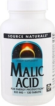 Фото Source Naturals Malic Acid 833 мг 120 таблеток