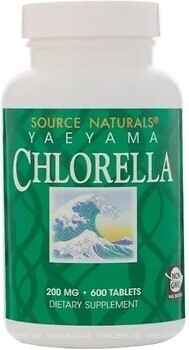 Фото Source Naturals Yaeyama Chlorella 200 мг 600 таблеток