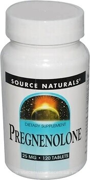 Фото Source Naturals Pregnenolone 25 мг 120 таблеток