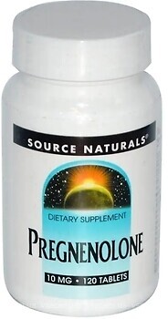 Фото Source Naturals Pregnenolone 10 мг 120 таблеток