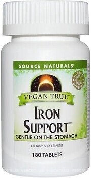 Фото Source Naturals Iron Support 180 таблеток