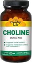 Фото Country Life Choline 100 таблеток