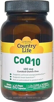 Фото Country Life Vegan CoQ10 100 мг 60 капсул