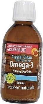 Фото Webber Naturals Omega-3 1250 мг со вкусом грейпфрута 200 мл