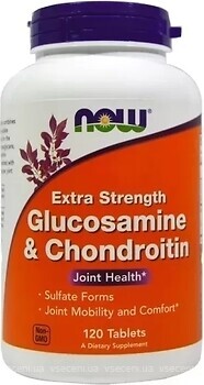 Фото Now Foods Glucosamine & Chondroitin 120 таблеток