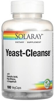 Фото Solaray Yeast Cleanse 180 капсул