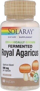 Фото Solaray Fermented Royal Agaricus 500 мг 60 капсул