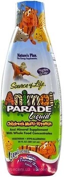 Фото Nature's Plus Animal Parade Children's Multi-Vitamin зі смаком ягід 887.10 мл