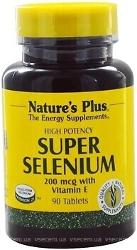Фото Nature's Plus Super Selenium 200 мкг 90 таблеток